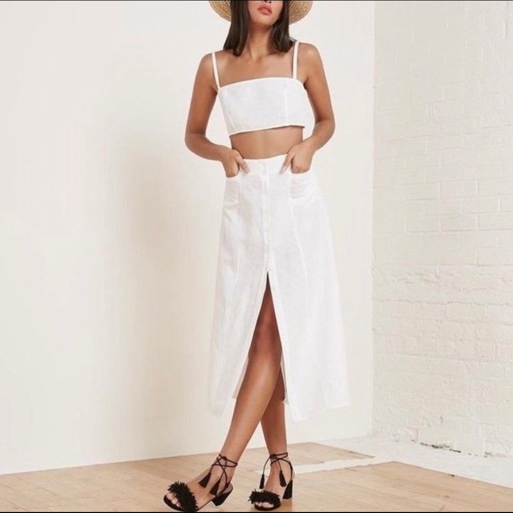 Reformation Augie Linen Set | NWOT | Sz 2